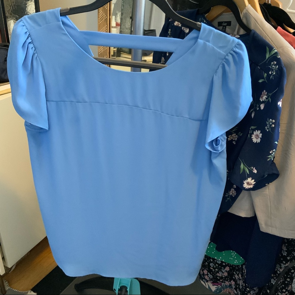LOFT blue blouse